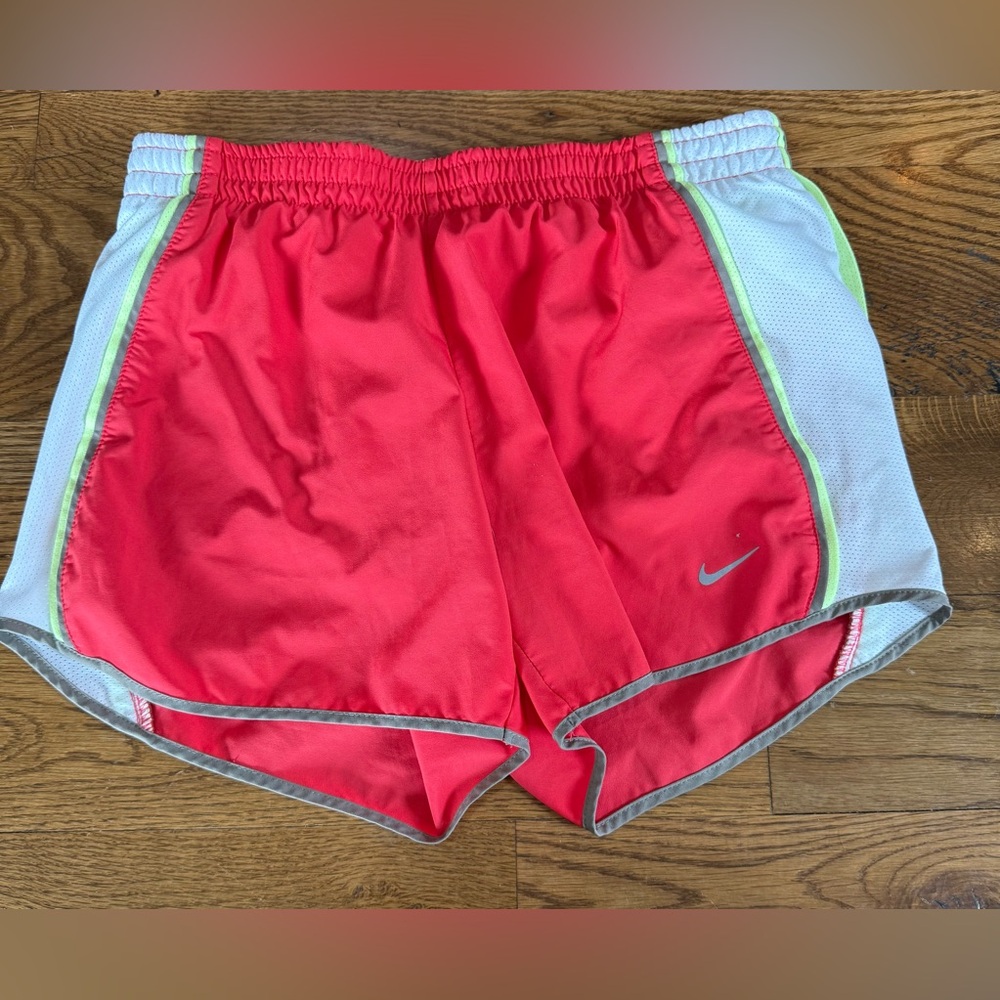 Nike. Women’s Dri-Fit, Lined Running Shorts. Bright Red. Size Small.